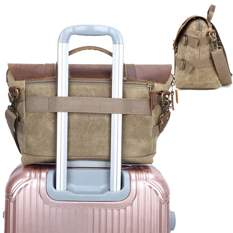Camera Messenger Bag Retro Canvas Satchel