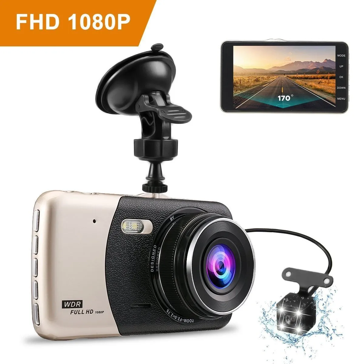 Car DVR Dash Camera Car Traffic Recorder HD Night Vision 1080P