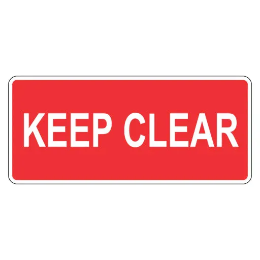 Car Park Sign - Keep Clear