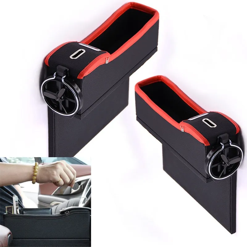 Car seat  storage box and drink holder