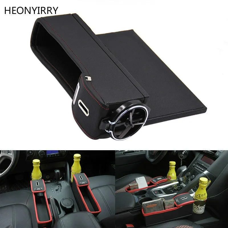 Car seat  storage box and drink holder