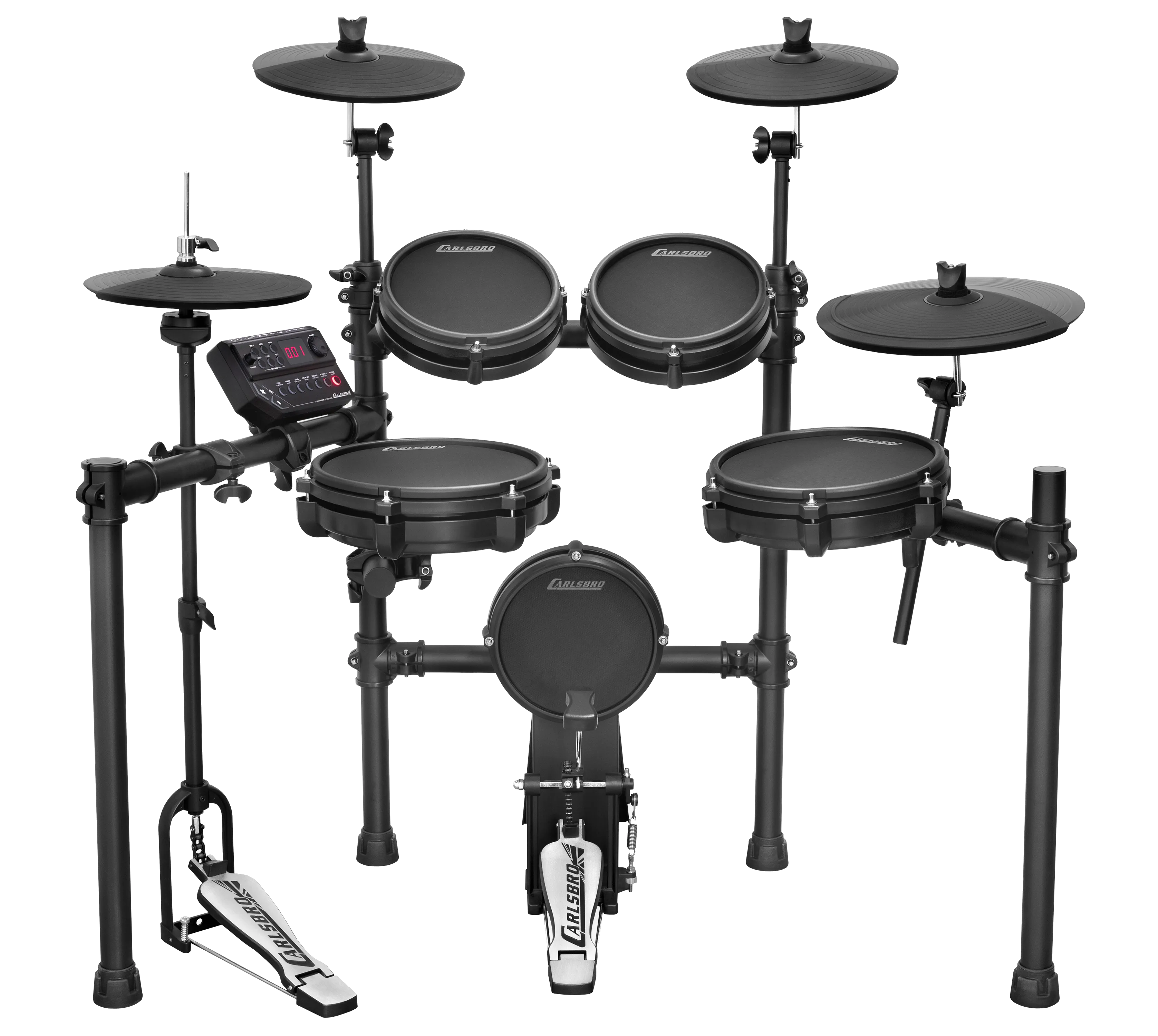 CARLSBRO | CSD45MPACK | Mesh Heads | Pro Electronic Drum Kit Bundle