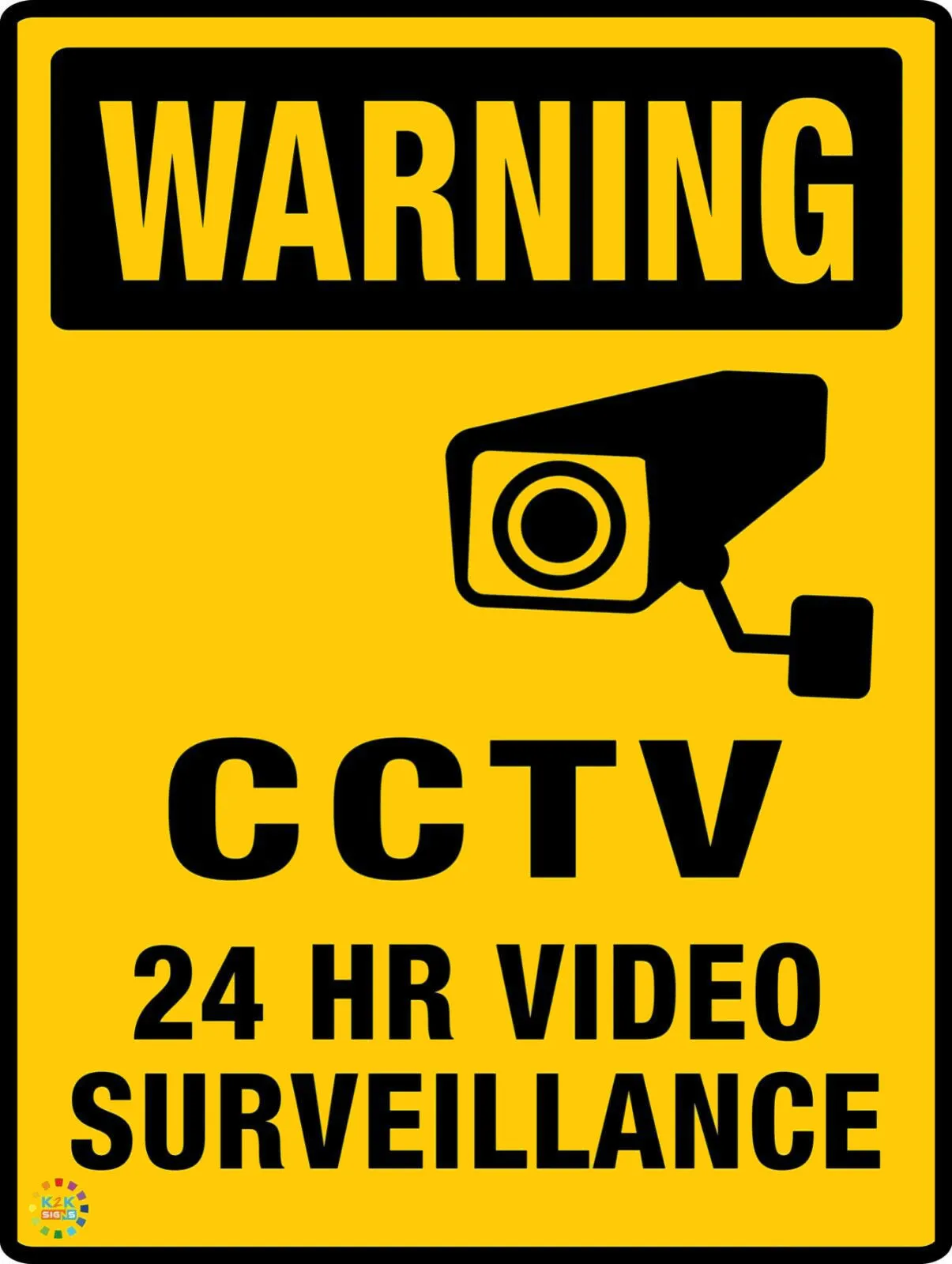 CCTV 24 Hours Video Surveillance Sign