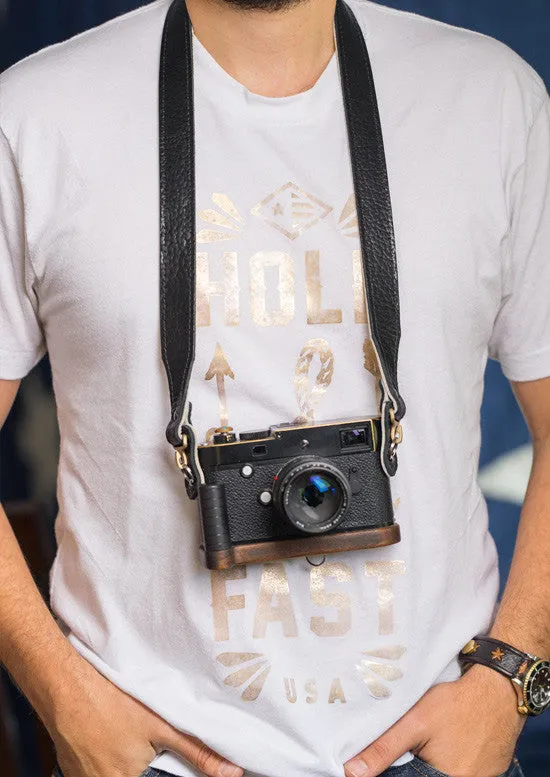 Classic American Bison Leather Neck Strap