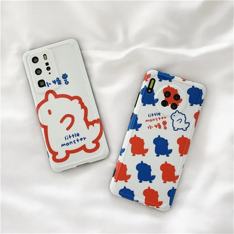 Cute Cartoon Little Monster Huawei Phone Case