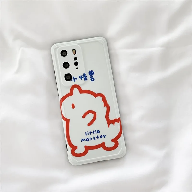 Cute Cartoon Little Monster Huawei Phone Case