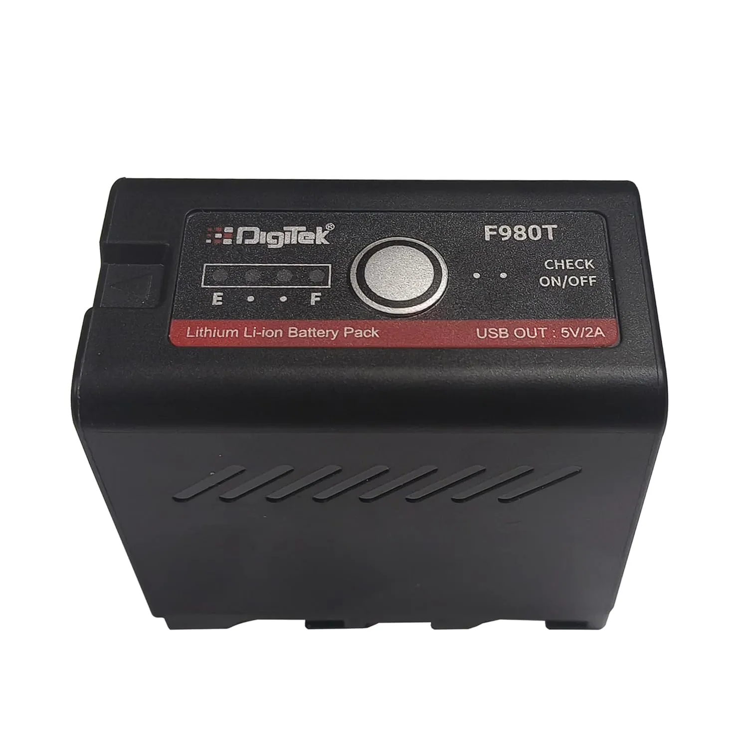 DIGITEK (NP-F980 C Platinum) 7.4v 12000mAh Platinum Extra Power Secondary Rechargeable Li-ion Camera Battery with 5V Type C Charging Port