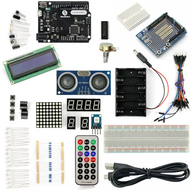[Discontinued] SainSmart Leonardo R3 Distance Sensor Starter Kit for Arduino Projects