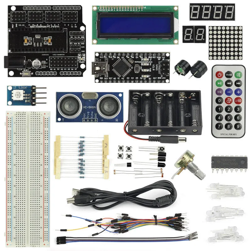 [Discontinued] SainSmart Nano V3 Distance Sensor Starter Kit for Arduino Projects