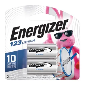 Energizer Lithium 123 3 V 1.5 mAh Camera Battery 2 pk