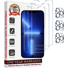 Entronix Case Screen Protector Bundle with Camera Cover Designed for Apple iPhone 11 Pro Max Clear 9H Hardness,Bubble Free Easy Install, 3 PACK