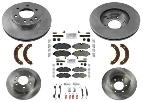 F&R Disc Brake Rotors for Mercedes Benz Sprinter 2500 19-24 w Manual Parking Bk