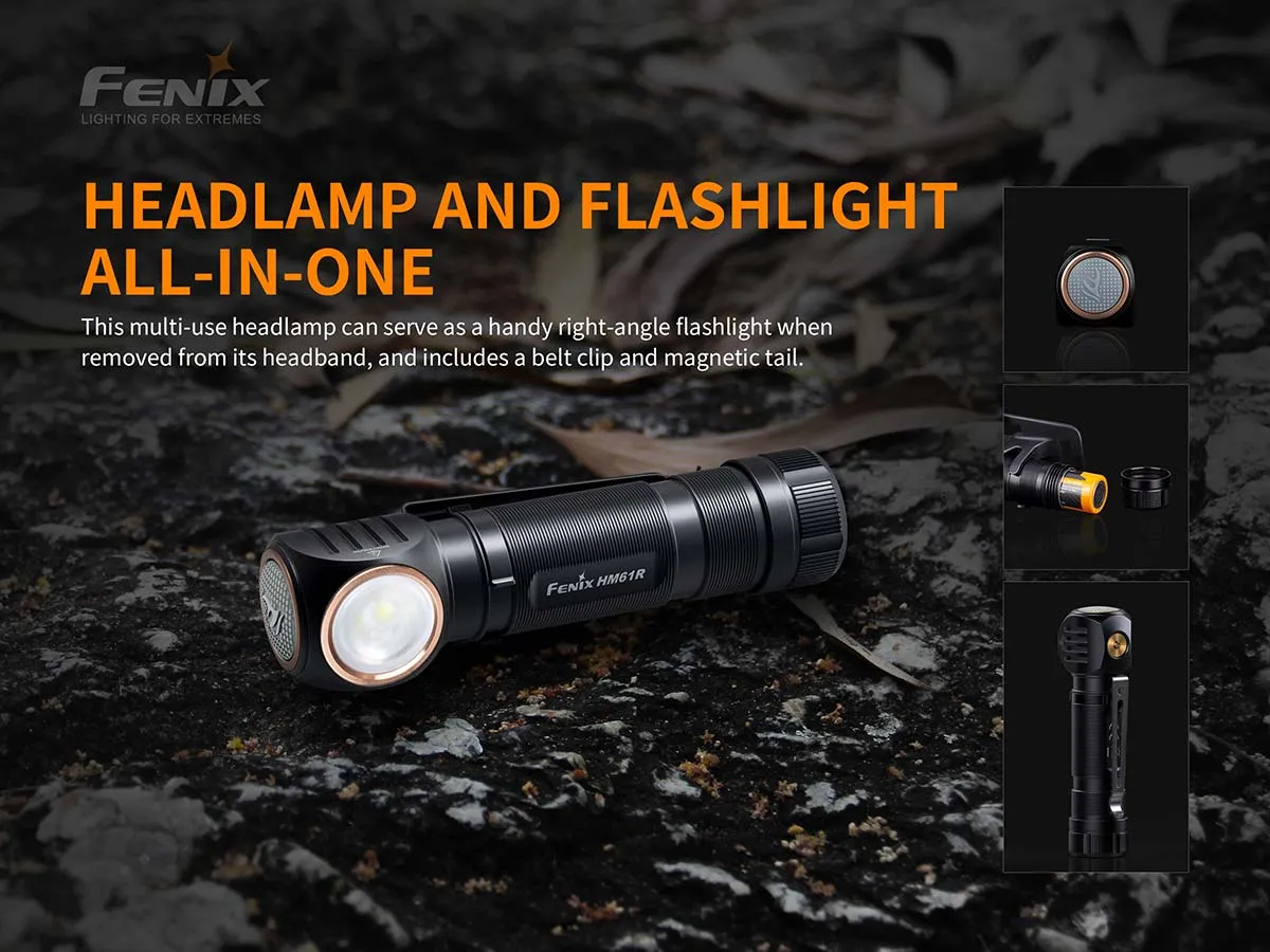 FENIX HM61R 1200 LUMENS MULTI-USE HEADLAMP