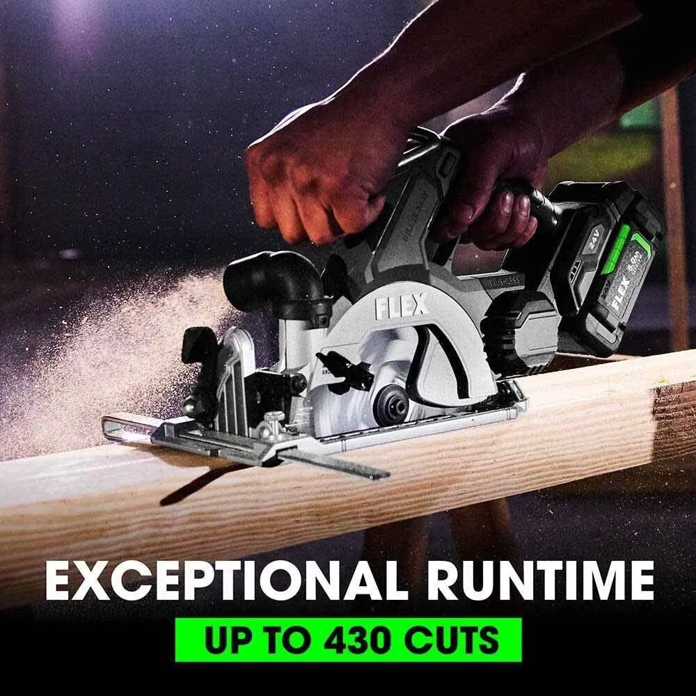Flex FX2131A-Z 6-1-2" In-Line Circular Saw - Bare Tool