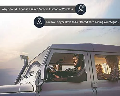 Fookoo Ⅱ HD Backup Camera System Kit,7''1080P Reversing Monitor IP69 Waterproof Rear View Camera,Sharp CCD Chip, 100% Not Wash Up,Truck/Semi-Trailer/Box Truck/RV (FHD2-Wired)