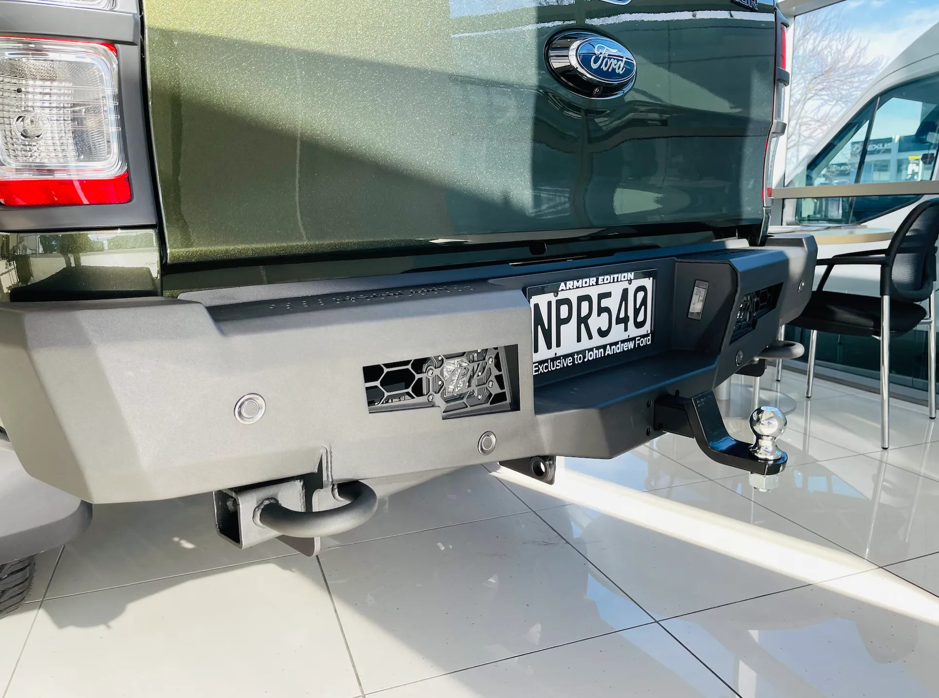 FORD RANGER - V.1  REAR BAR 3.5t Towing (2012-2022) N.Z ONLY