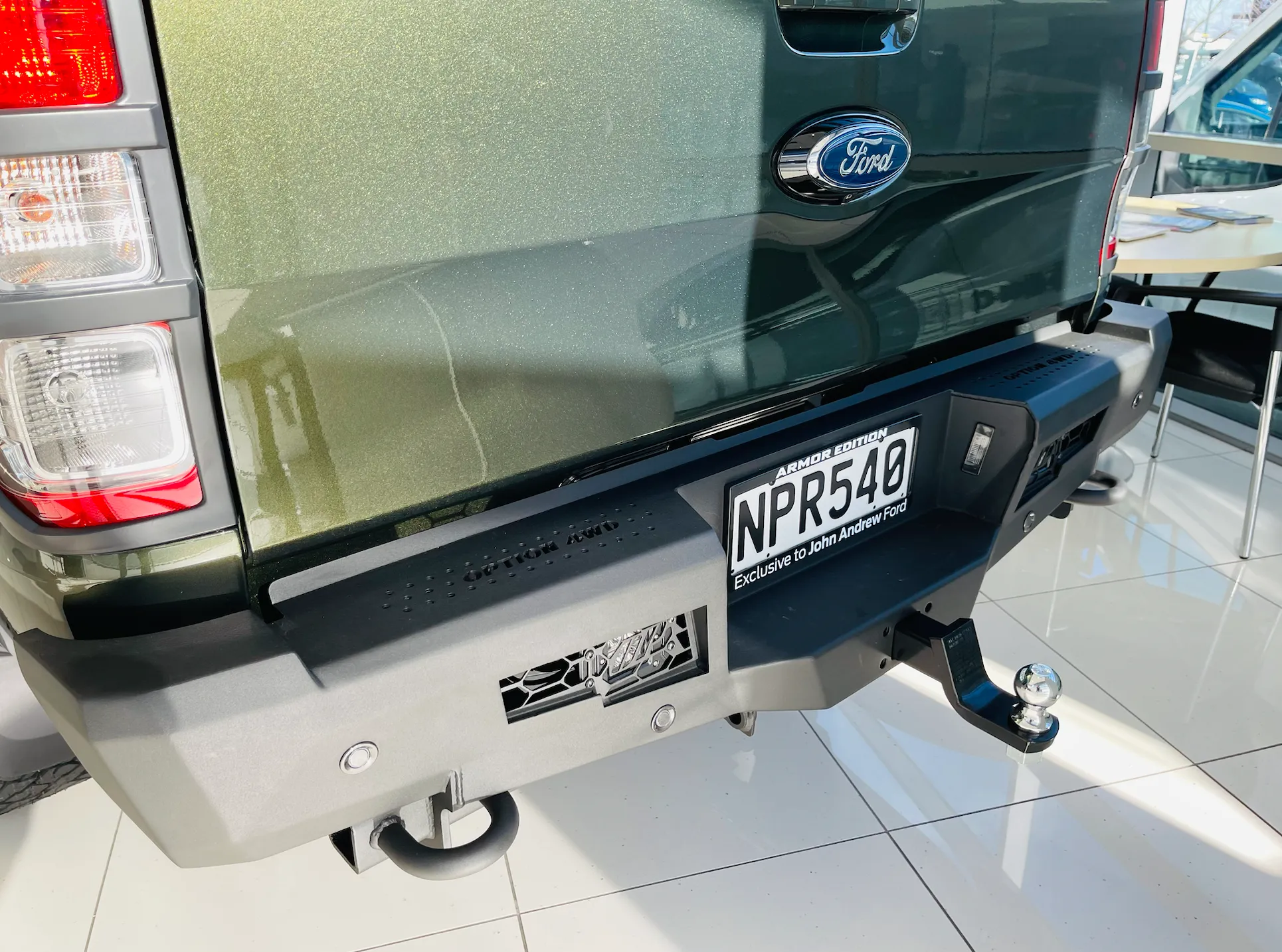 FORD RANGER - V.1  REAR BAR 3.5t Towing (2012-2022) N.Z ONLY