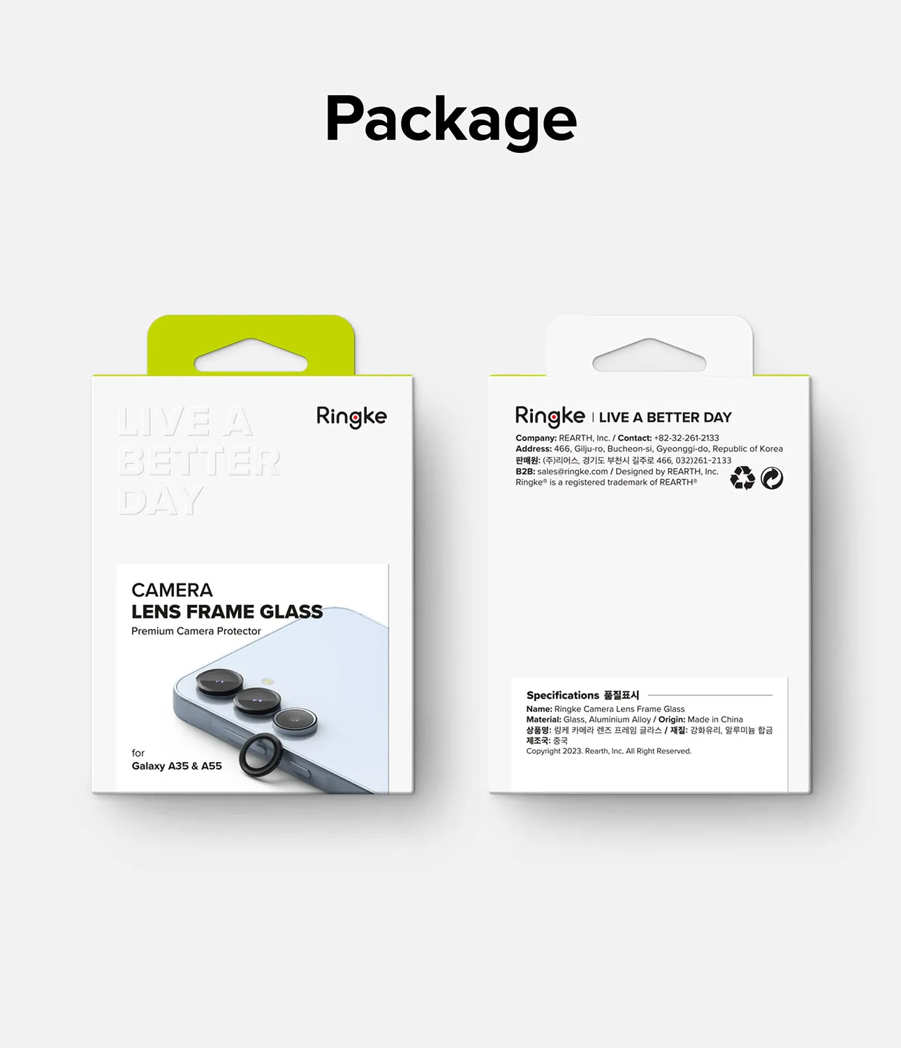 Galaxy A55 / A35 | Camera Lens Frame Glass