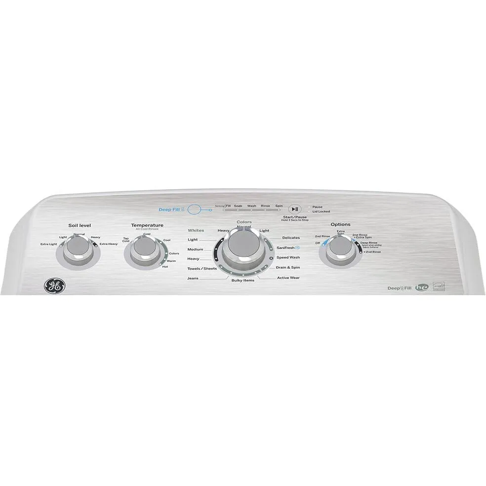 GE 5.0 cu.ft. Top Loading Washer with SaniFresh Cycle GTW550BMRWS