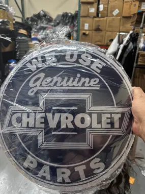 Genuine Chevrolet Parts Bottle-cap Sign
