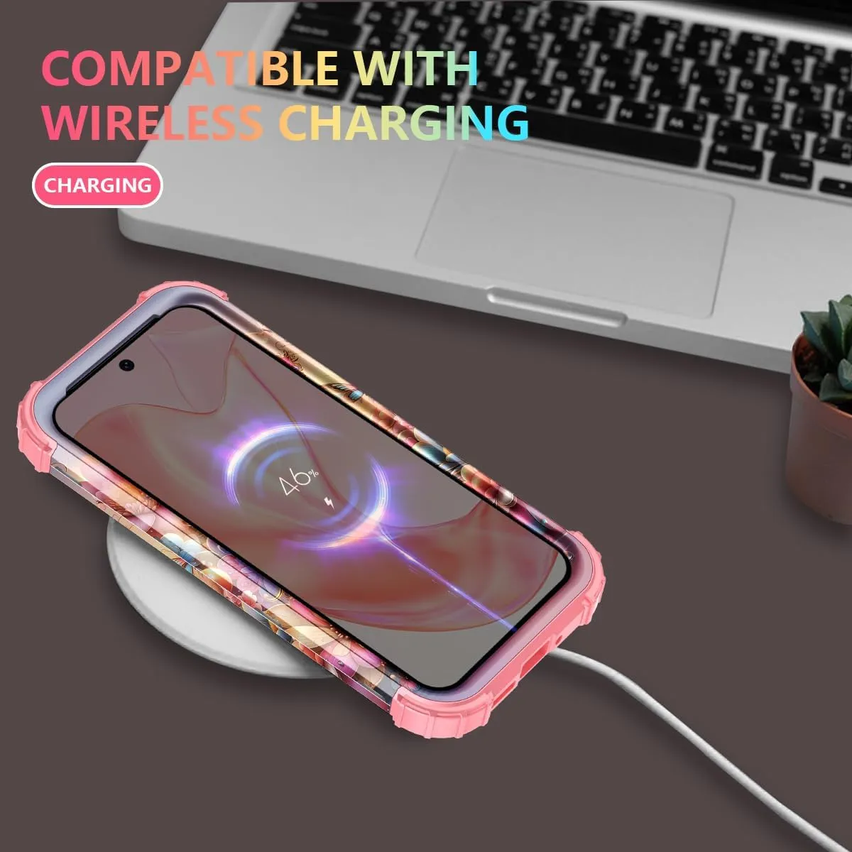 Google Pixel 9 Pro Case Shockproof Three Layer Heavy Duty Soft Silicone Rubber Bumper Hard Plastic Hybrid Protective Girls Cover