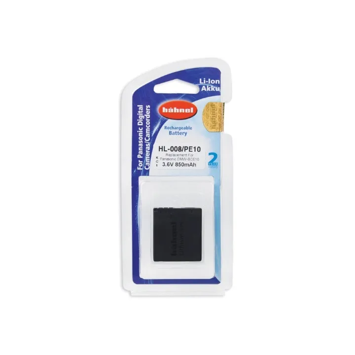 Hahnel CGA-S008/BCE10 850mAh 3.6V Battery for Panasonic
