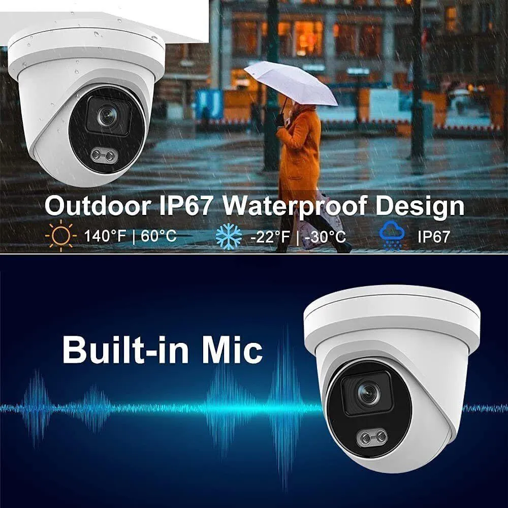 HIK 4MP COLORVU DOME 2.8MM DS-2CD2347G2-LU