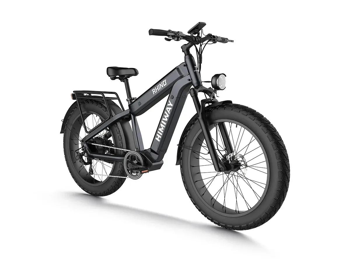 HIMIWAY Rhino 1000 w Step Over Ebike 26x4.5 Fat Electric Fat Tire Mountain eBike