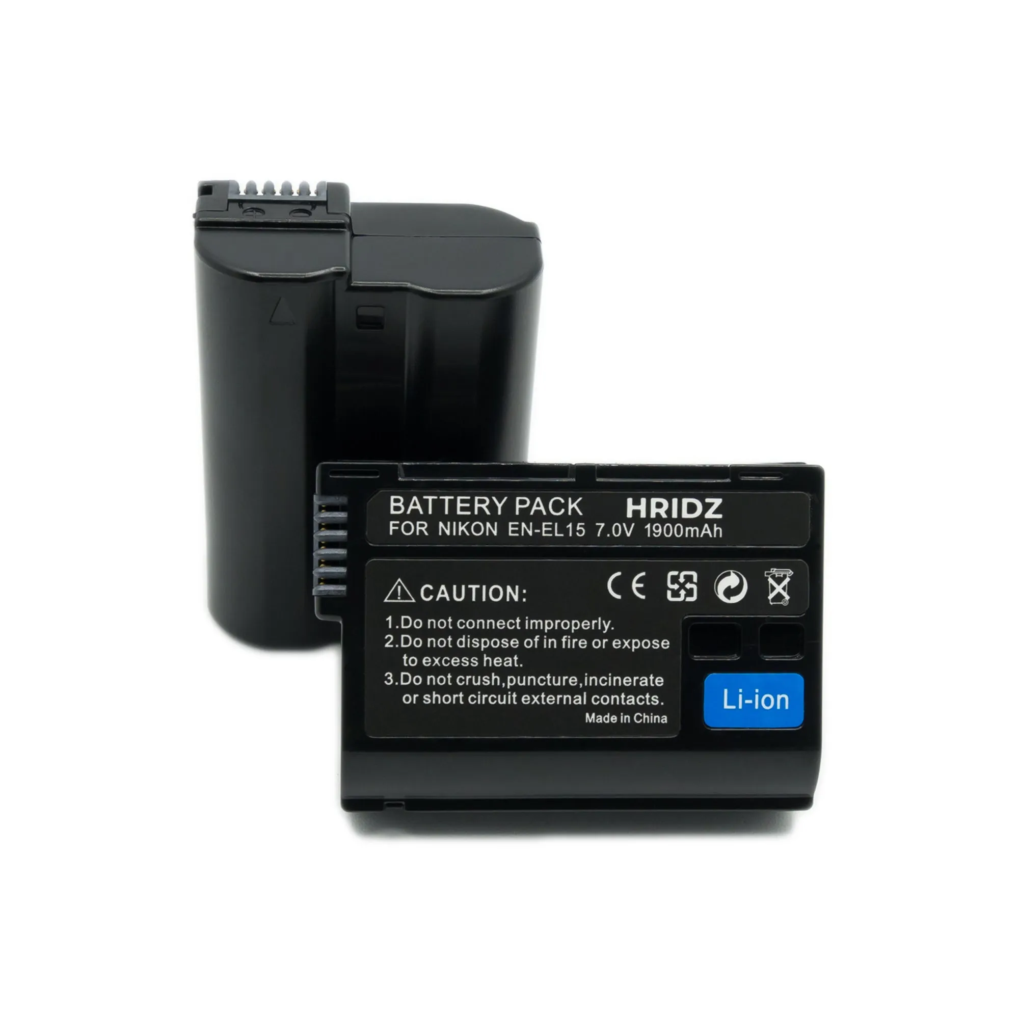 Hridz EN-EL15 Battery for Nikon Z8 Z7 Z6 D780 D500 D600 D610 D750 D810 D850