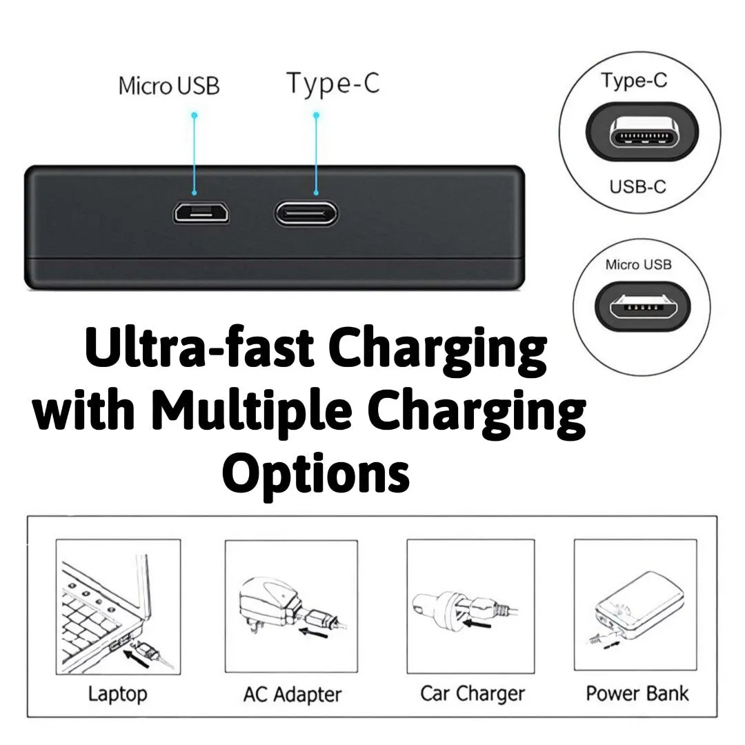HRIDZ EN-EL5 Battery & Charger Set For Nikon Coolpix 3700 4200 5200 5900 7900 E3700 P5000