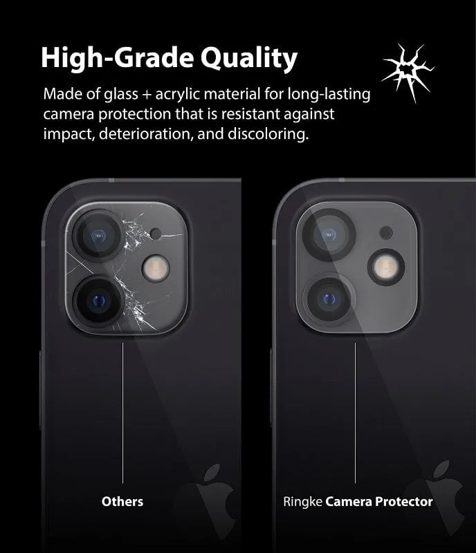 iPhone 12 Camera Lens Protector Glass [2 Pack] By Ringke