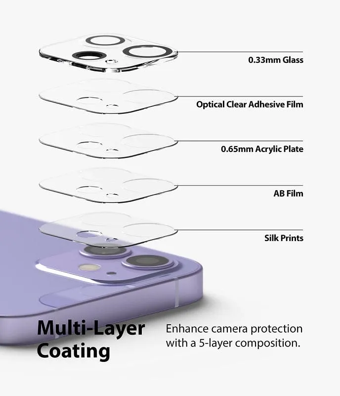 iPhone 12 Camera Lens Protector Glass [2 Pack] By Ringke