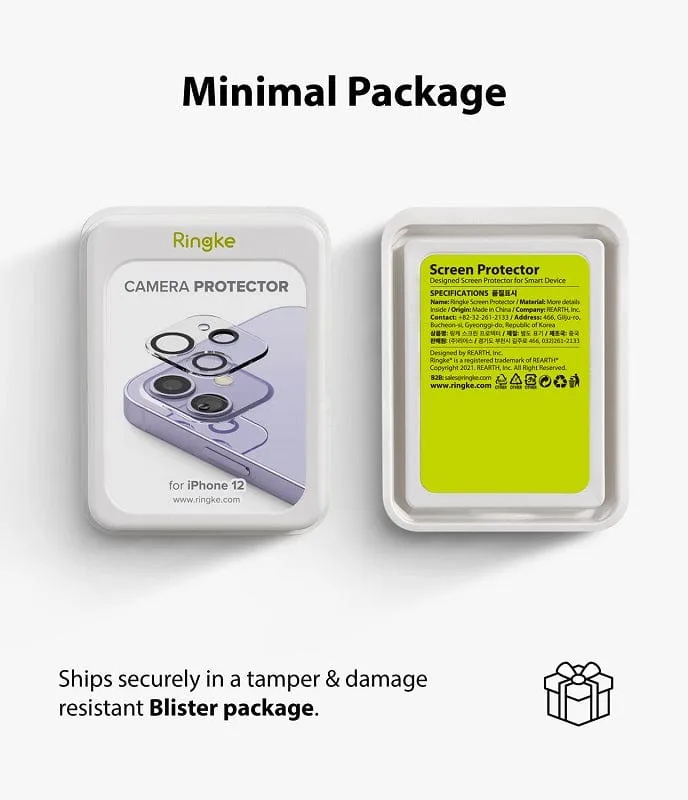 iPhone 12 Camera Lens Protector Glass [2 Pack] By Ringke