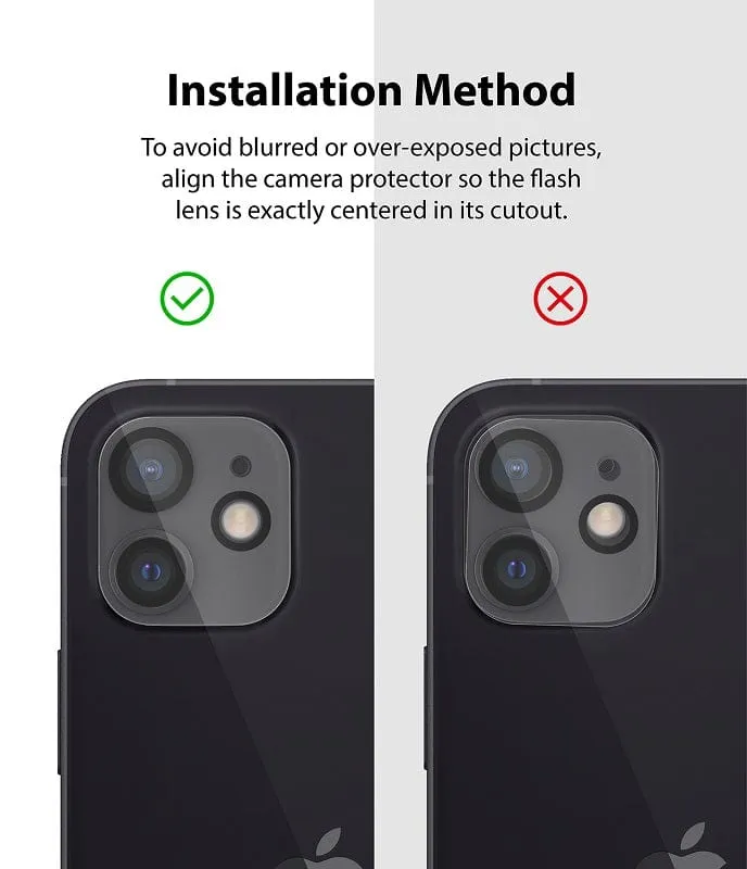 iPhone 12 Camera Lens Protector Glass [2 Pack] By Ringke