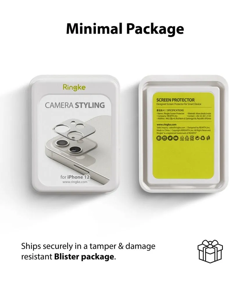 iPhone 12 Camera Styling Silver Color Ringke