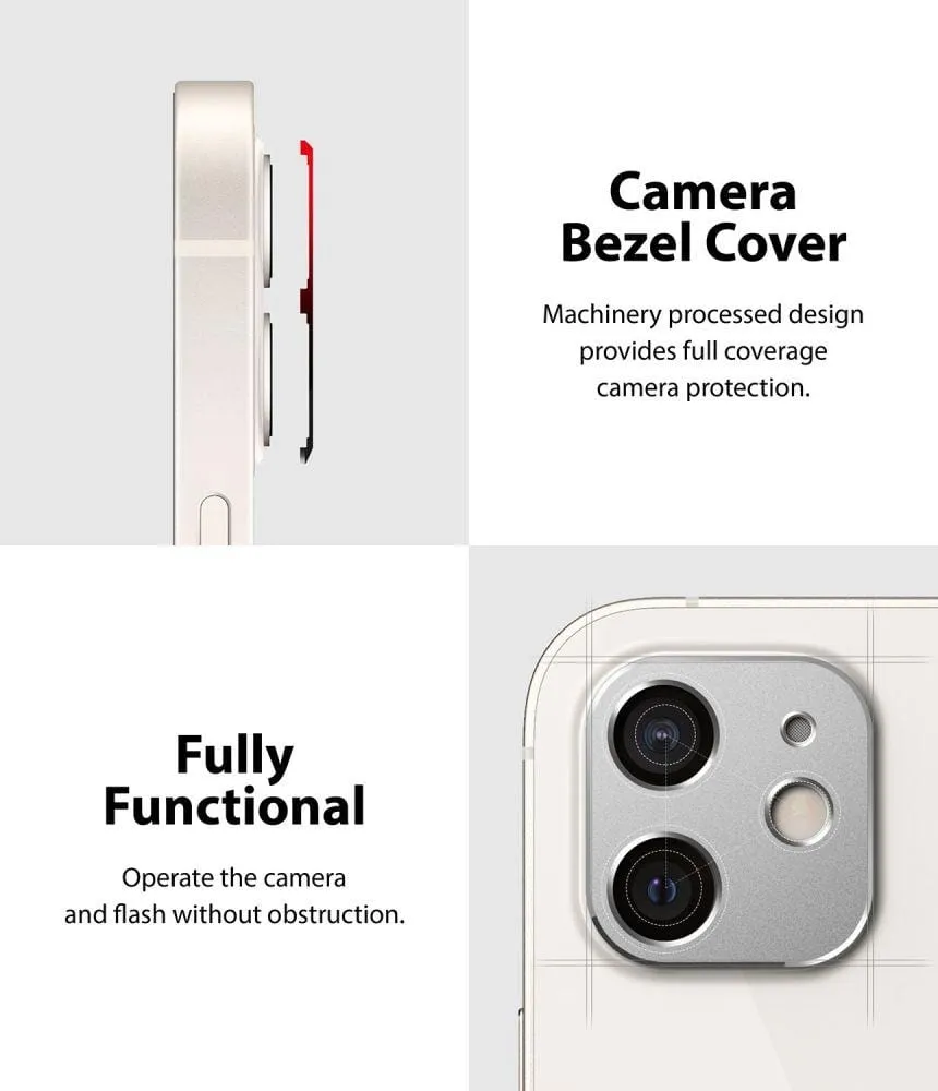 iPhone 12 Camera Styling Silver Color Ringke