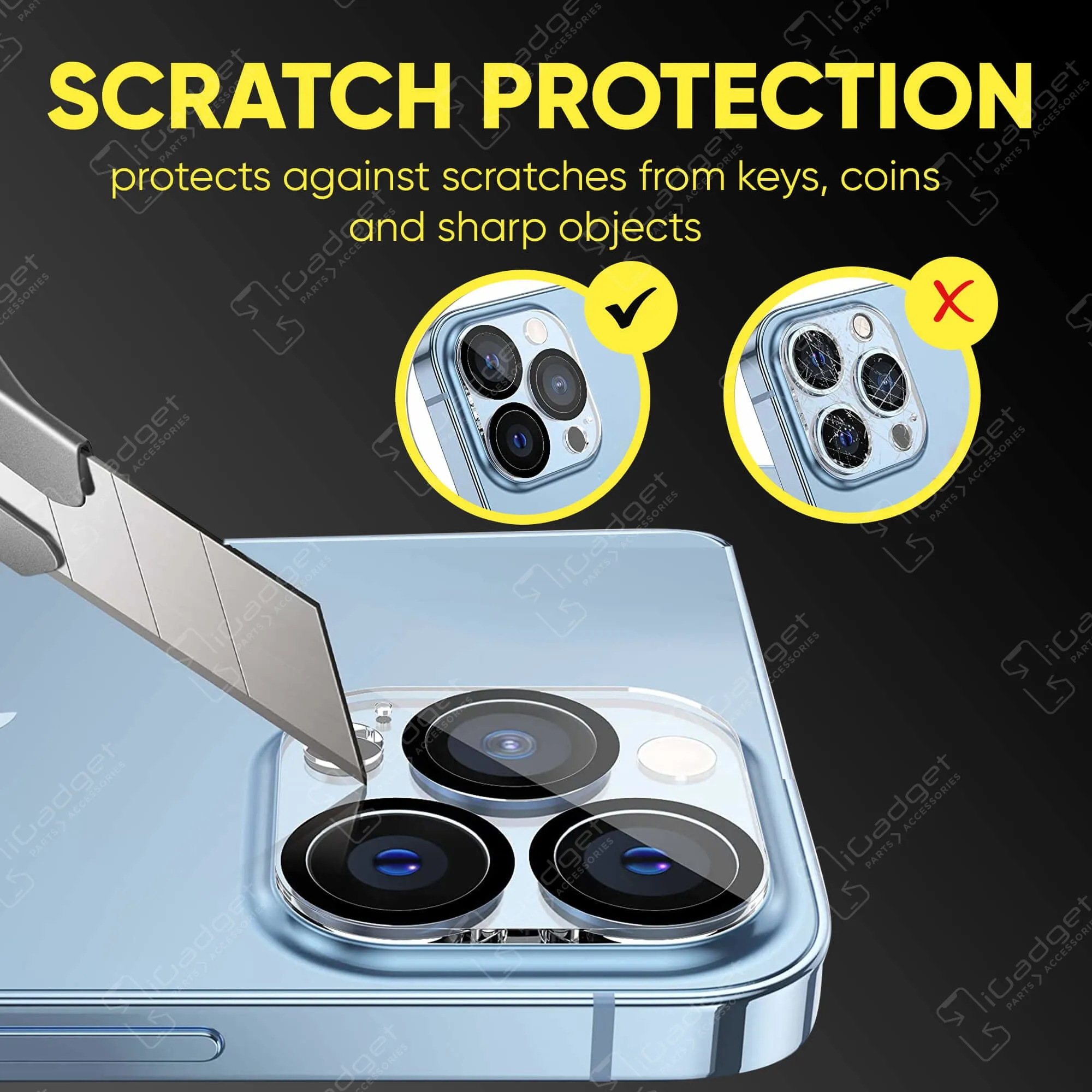 iPhone 12 Pro Tempered Glass Camera Lens Cover Protector