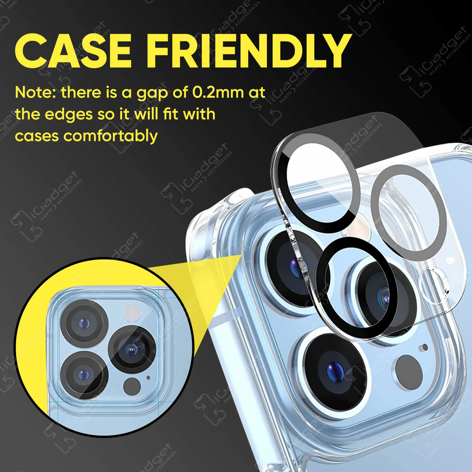 iPhone 12 Pro Tempered Glass Camera Lens Cover Protector