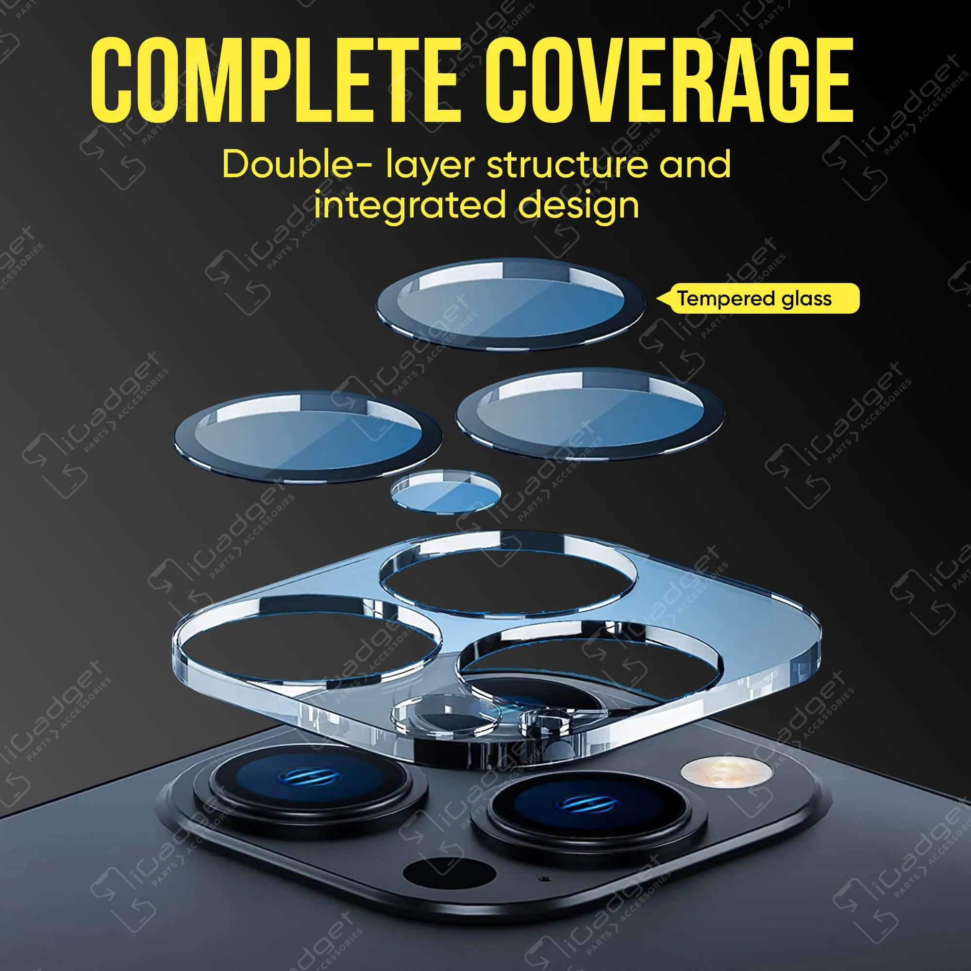 iPhone 12 Pro Tempered Glass Camera Lens Cover Protector