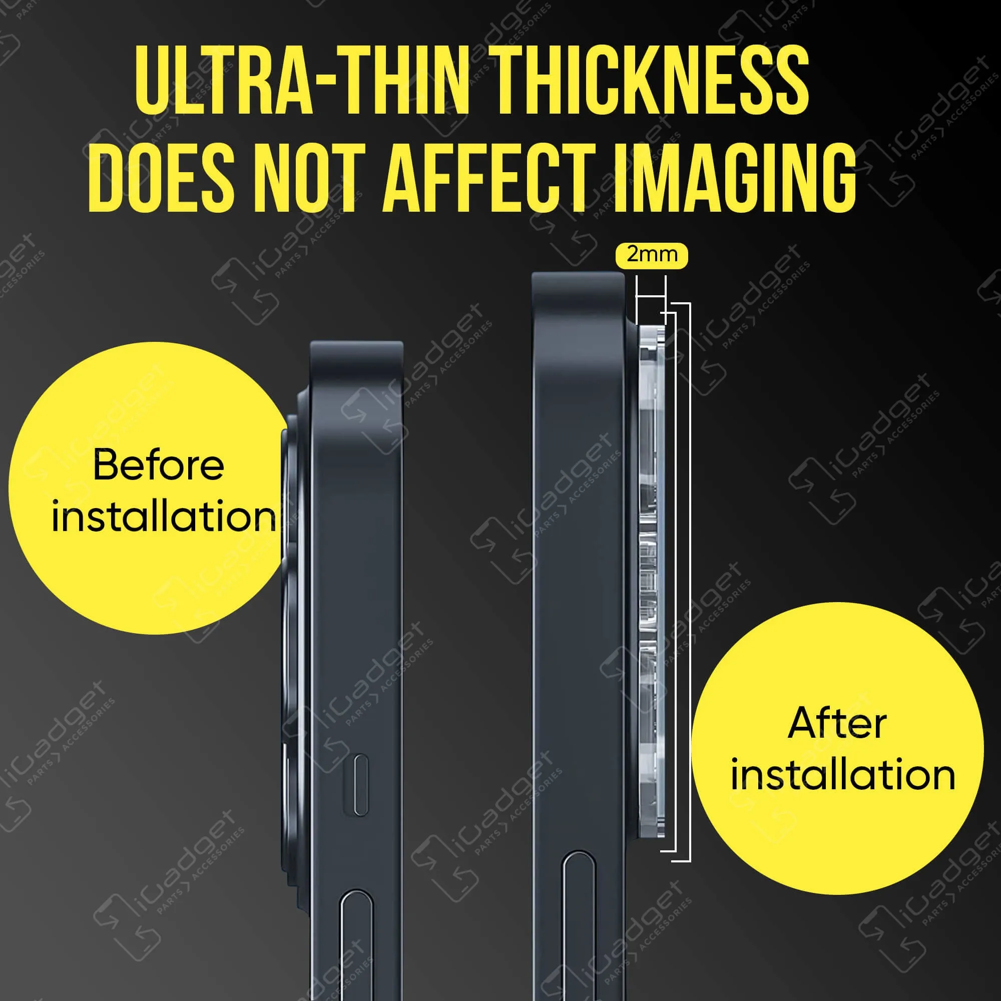 iPhone 12 Pro Tempered Glass Camera Lens Cover Protector