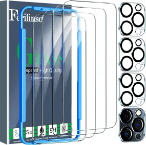 iPhone 16 Pro Max Screen Protector Tempered Glass - 4 Pack