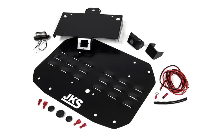 JKS Tailgate Vent Cover Jeep Wrangler JL [Hi-Mount w/ License Plate & Camera Mount] JKS8215