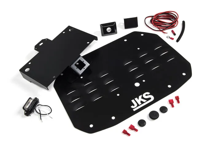 JKS Tailgate Vent Cover Jeep Wrangler JL [Hi-Mount w/ License Plate & Camera Mount] JKS8215
