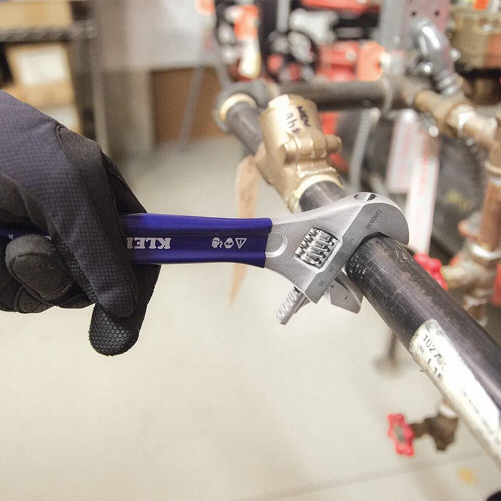 Klein D86930 Reversible Jaw/Adjustable Pipe Wrench, 10"