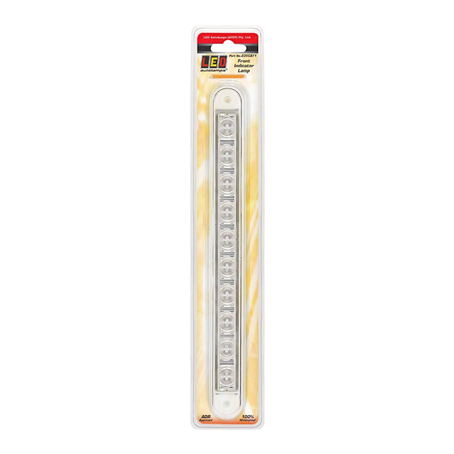 LED Autolamps 235CAT1 LED Front Indicator Recessed Strip Lamp