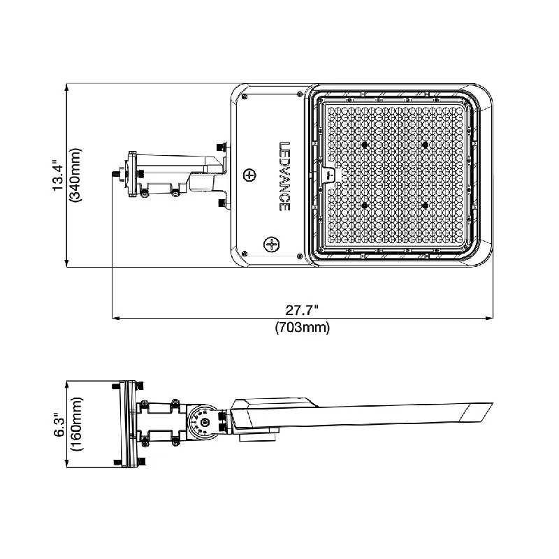 LEDvance AREAFLD 180W/240W/300W LED Performance Class Dual Selectable Area Light