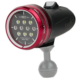 Light & Motion Sola Photo with 1200 lm Focus Light, Red