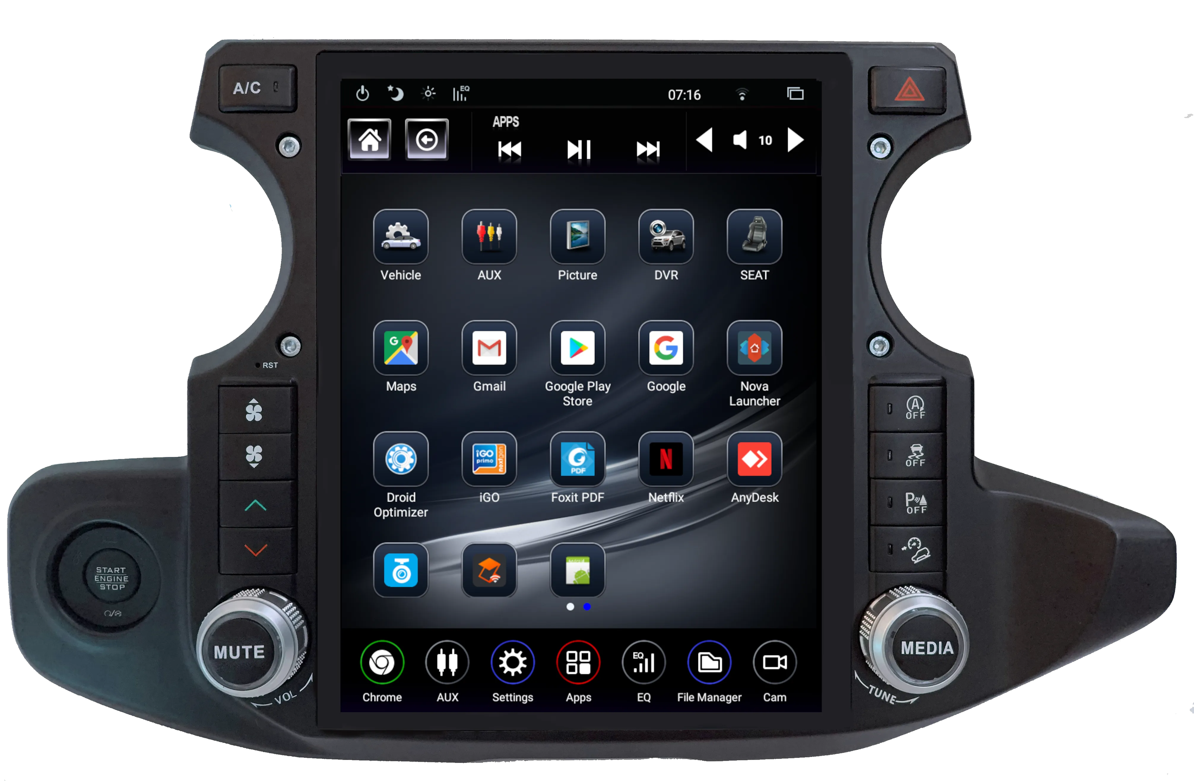 LinksWell TS-JPJL12-1RR-5S - GEN V T-Style Jeep JL 12.1" Radio/Tablet