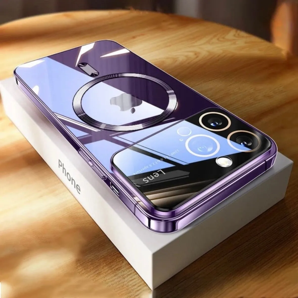 Luxury Magsafe Rear Case & camera lens protection for iPhone