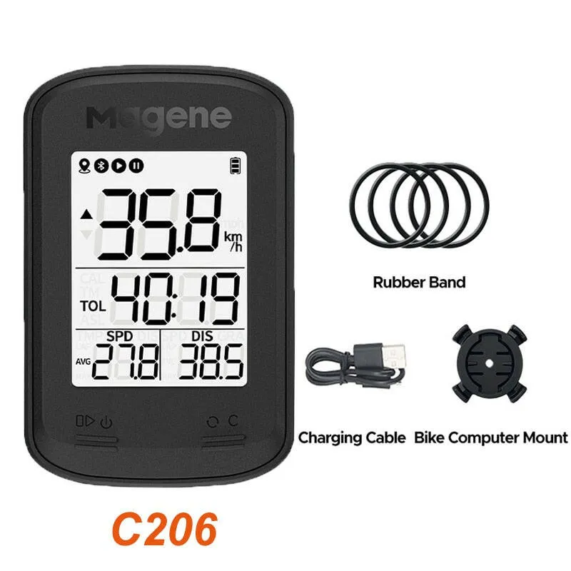 Magene GPS Bicycle Computer Wireless Speedometer C206 Road MTB Bike Bluetooth Cycling Counter